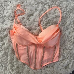 Pink Oh Polly Corset top